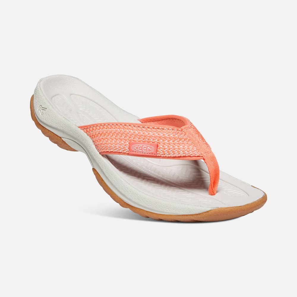 Chanclas Keen Mexico Blancos/Coral - Mujer Kona Ii - UO2391507